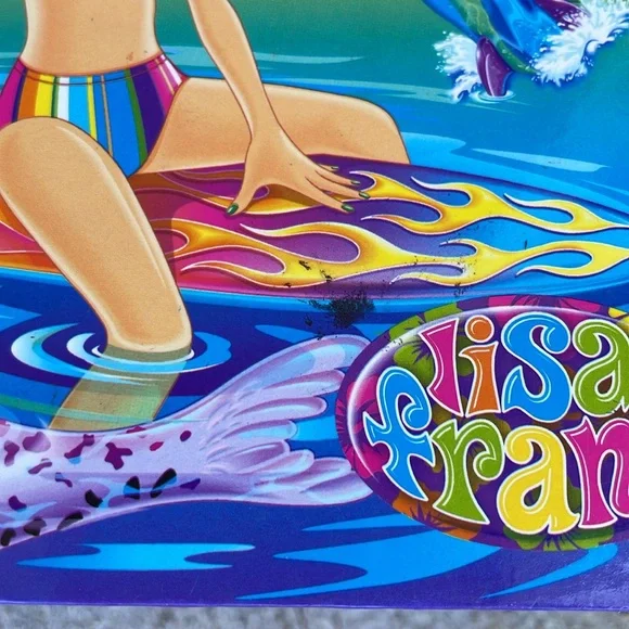 Lisa Frank Cassie Surfer Girl Ocean Jewelry Box Hawaii Colorful Girly Bright - Picture 6 of 6